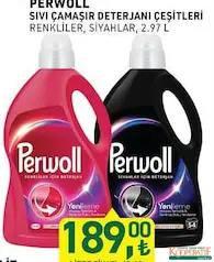 PERWOLL SIVI ÇAMAŞIR DETERJANI ÇEŞİTLERİ 2,97 L PERWOLL SIVI ÇAMAŞIR DETERJANI ÇEŞİTLERİ 2,97 L